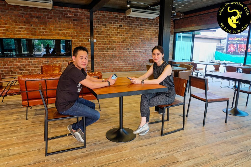 Review เฟอร์นิเจอร์ไม้ , ชุดโต๊ะเก้าอี้ไม้ร้านอาหาร สั่งทำตามแบบ