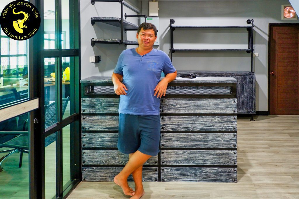 รีวิวลูกค้า เคาน์เตอร์บาร์ไม้สักในบ้าน