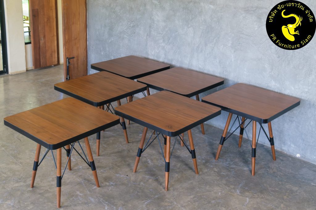 โต๊ะไม้สัก TB-55 แบบ Outdoor ร้านกาแฟ โต๊ะไม้สัก รหัส TB-55 แบบ Outdoor สำหรับร้านกาแฟ สั่งทำเป็นล็อตเข้าชุดกัน